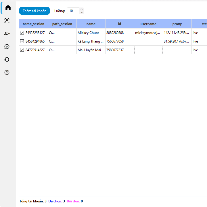 Tool Telegram - Kéo member - Spam tin nhắn